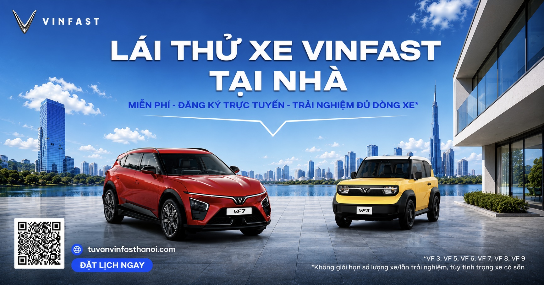 Đăng ký lái thử xe VinFast tại nhà